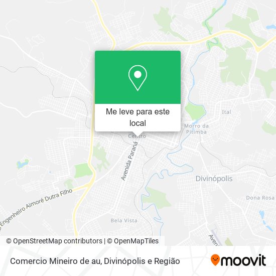 Comercio Mineiro de au mapa