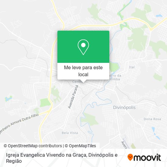 Igreja Evangelica Vivendo na Graça mapa