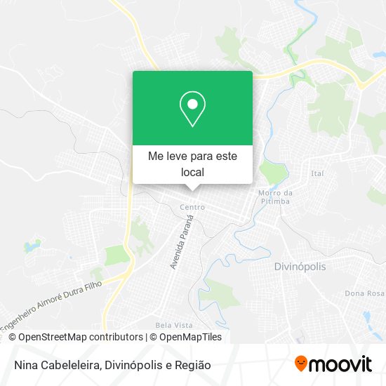 Nina Cabeleleira mapa
