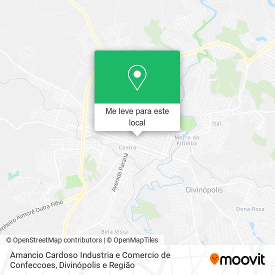 Amancio Cardoso Industria e Comercio de Confeccoes mapa