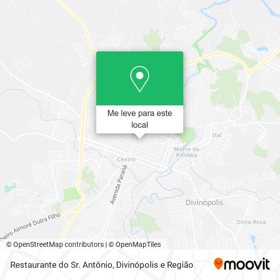 Restaurante do Sr. Antônio mapa