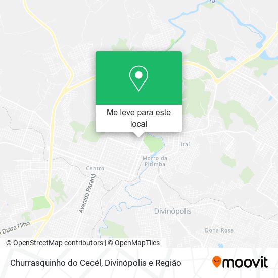 Churrasquinho do Cecél mapa