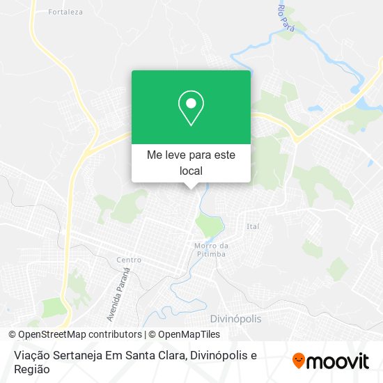 Viação Sertaneja Em Santa Clara mapa