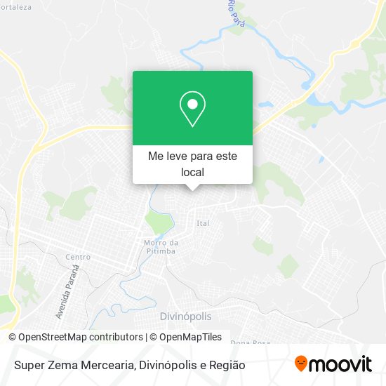 Super Zema Mercearia mapa