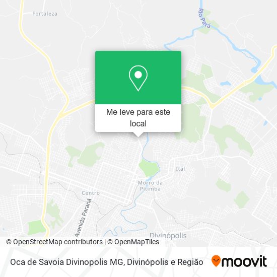 Oca de Savoia Divinopolis MG mapa