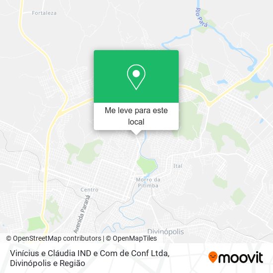 Vinícius e Cláudia IND e Com de Conf Ltda mapa