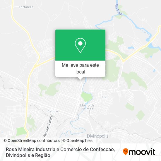 Rosa Mineira Industria e Comercio de Confeccao mapa