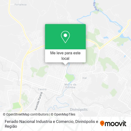 Feriado Nacional Industria e Comercio mapa