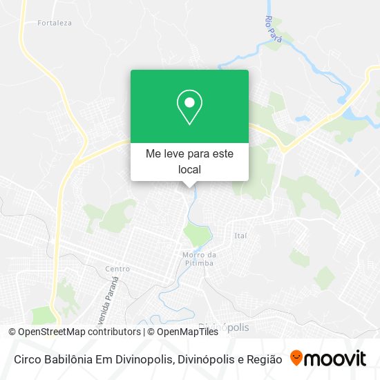 Circo Babilônia Em Divinopolis mapa