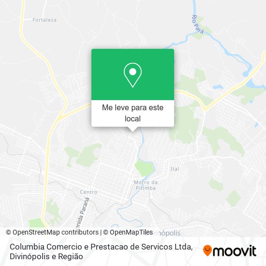 Columbia Comercio e Prestacao de Servicos Ltda mapa