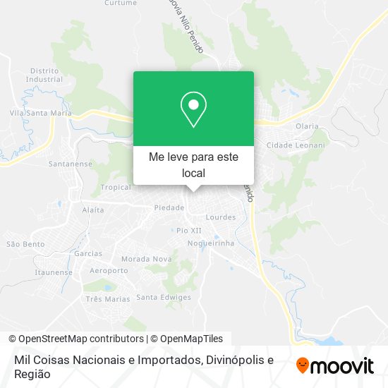 Mil Coisas Nacionais e Importados mapa