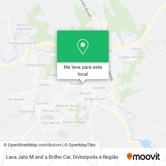 Lava Jato M and a Brilho Car mapa