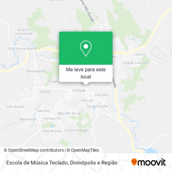 Escola de Música Teclado mapa