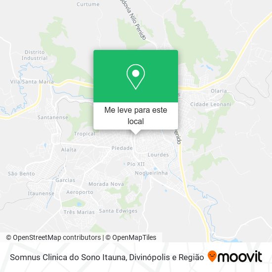 Somnus Clinica do Sono Itauna mapa