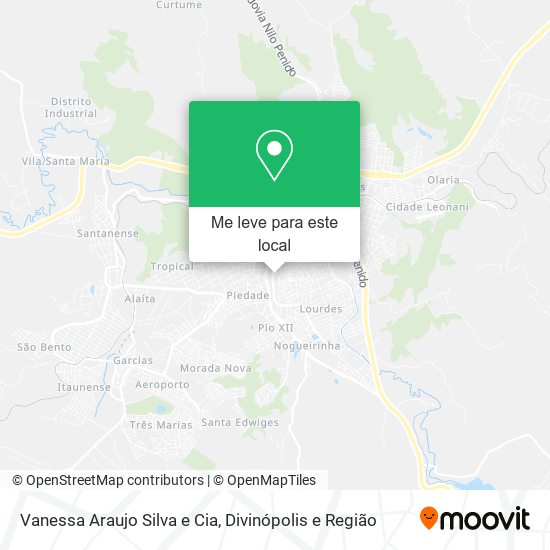 Vanessa Araujo Silva e Cia mapa