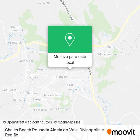 Chalés Beach Pousada Aldeia do Vale mapa