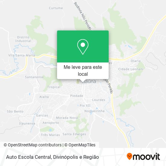 Auto Escola Central mapa