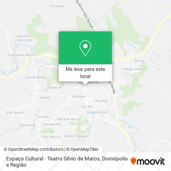 Espaço Cultural - Teatro Sílvio de Matos mapa