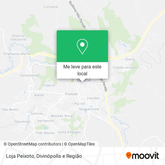 Loja Peixoto mapa