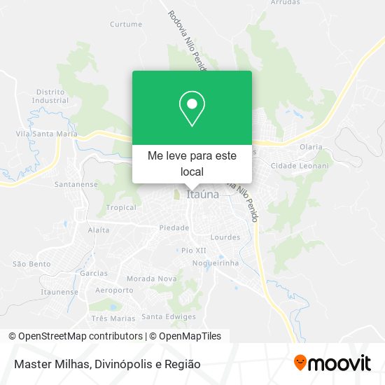 Master Milhas mapa