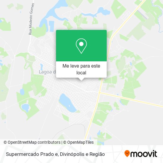 Supermercado Prado e mapa