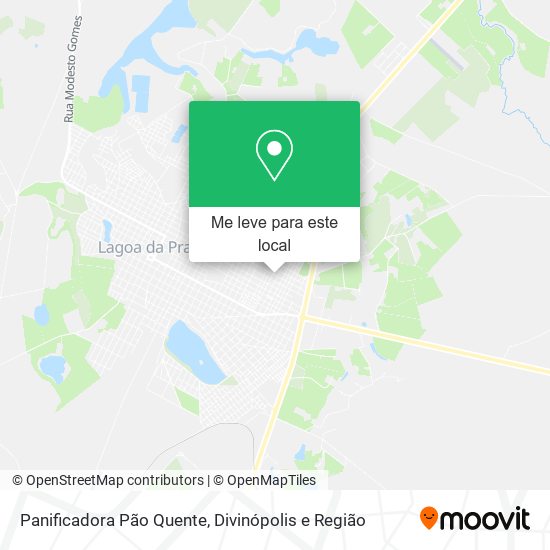 Panificadora Pão Quente mapa