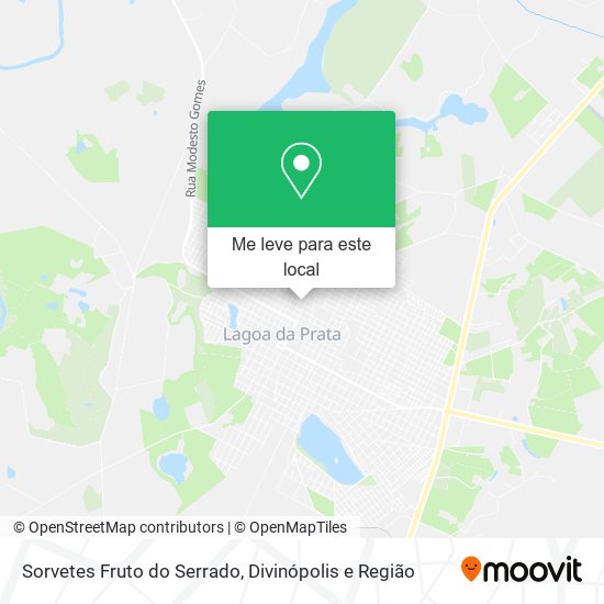 Sorvetes Fruto do Serrado mapa