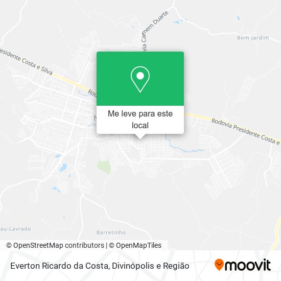 Everton Ricardo da Costa mapa