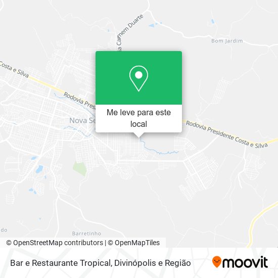 Bar e Restaurante Tropical mapa