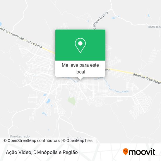 Ação Vídeo mapa