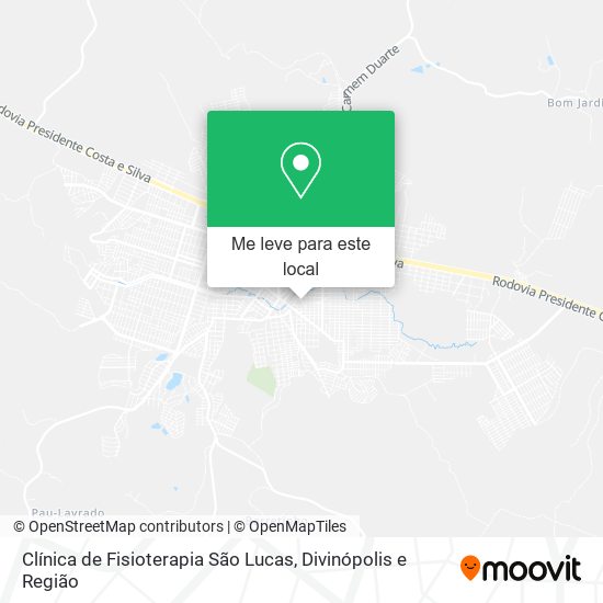 Clínica de Fisioterapia São Lucas mapa