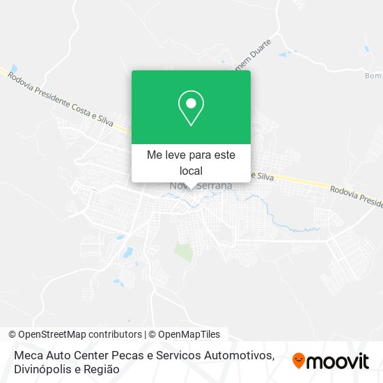 Meca Auto Center Pecas e Servicos Automotivos mapa