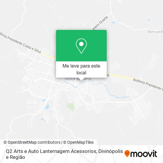 Q2 Arts e Auto Lanternagem Acessorios mapa
