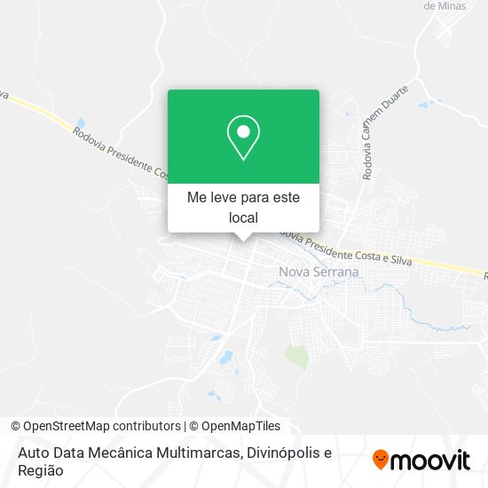 Auto Data Mecânica Multimarcas mapa