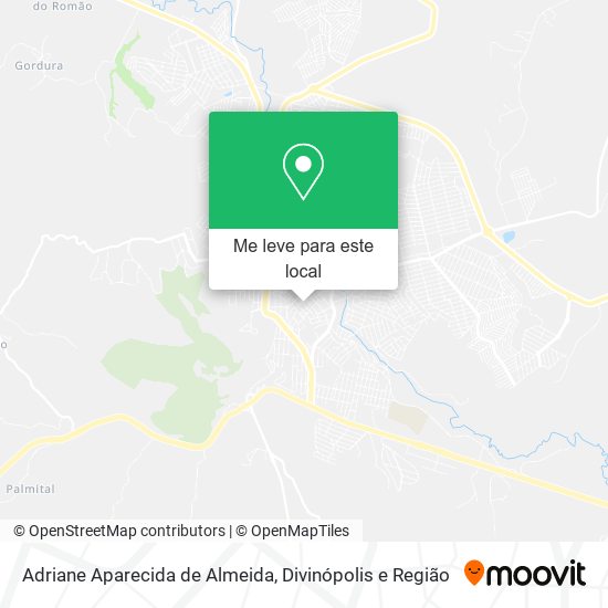 Adriane Aparecida de Almeida mapa