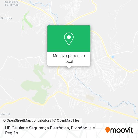 UP Celular e Segurança Eletrônica mapa