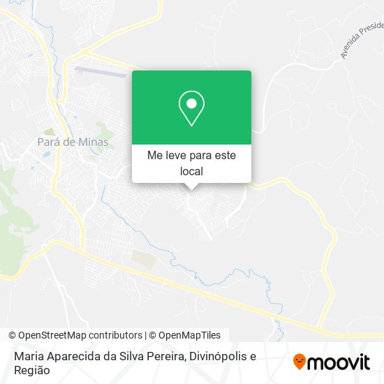 Maria Aparecida da Silva Pereira mapa