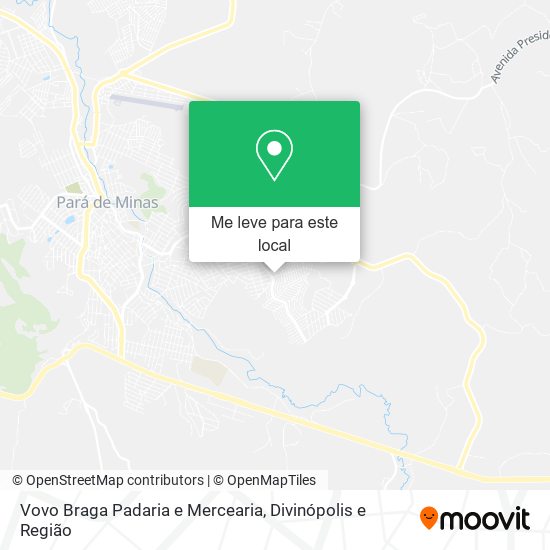 Vovo Braga Padaria e Mercearia mapa