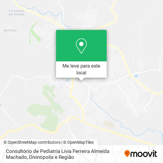 Consultório de Pediatria Lívia Ferreira Almeida Machado mapa