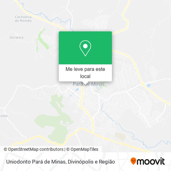 Uniodonto Pará de Minas mapa