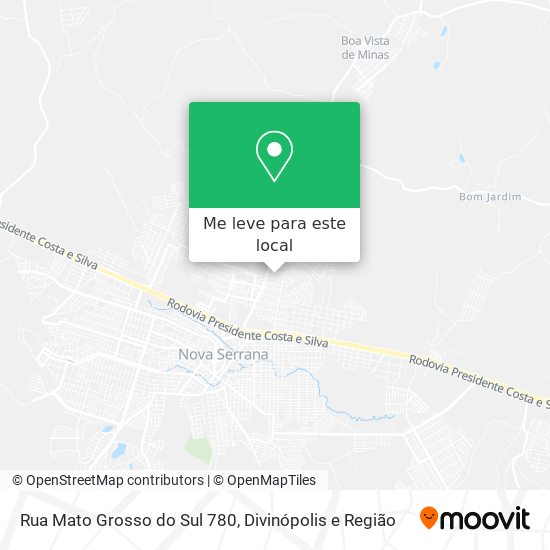 Rua Mato Grosso do Sul 780 mapa