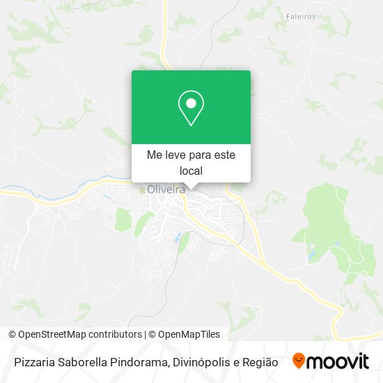 Pizzaria Saborella Pindorama mapa