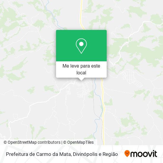 Prefeitura de Carmo da Mata mapa
