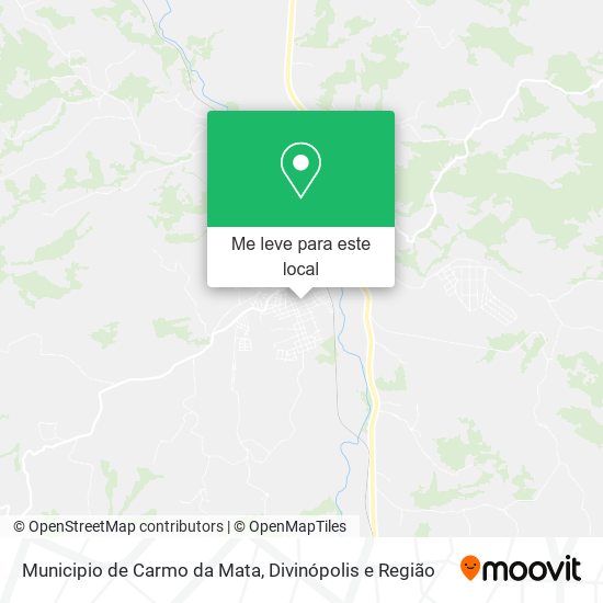 Municipio de Carmo da Mata mapa