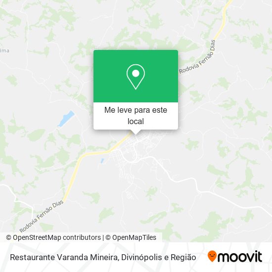 Restaurante Varanda Mineira mapa