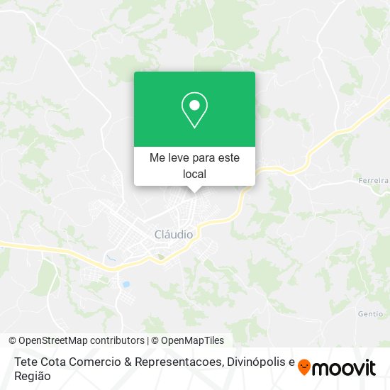 Tete Cota Comercio & Representacoes mapa