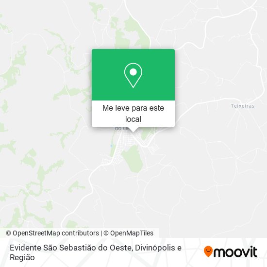 Evidente São Sebastião do Oeste mapa