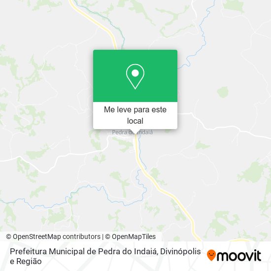 Prefeitura Municipal de Pedra do Indaiá mapa