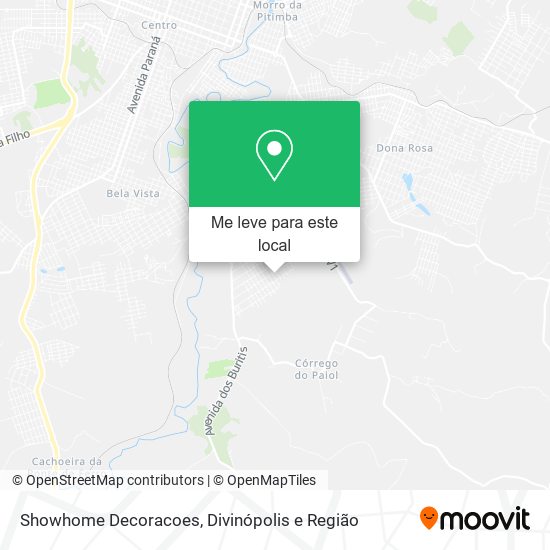 Showhome Decoracoes mapa