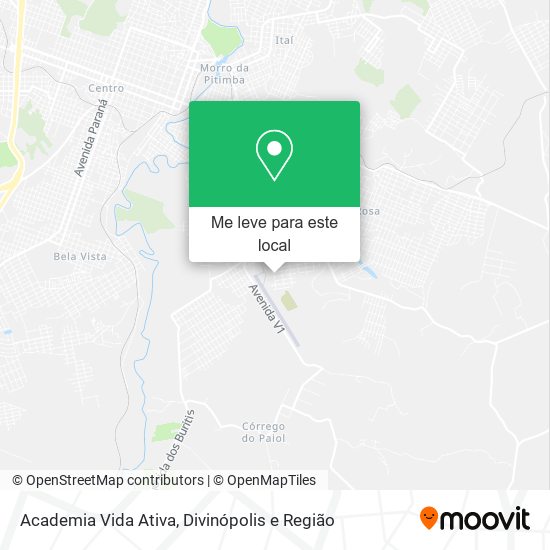 Academia Vida Ativa mapa